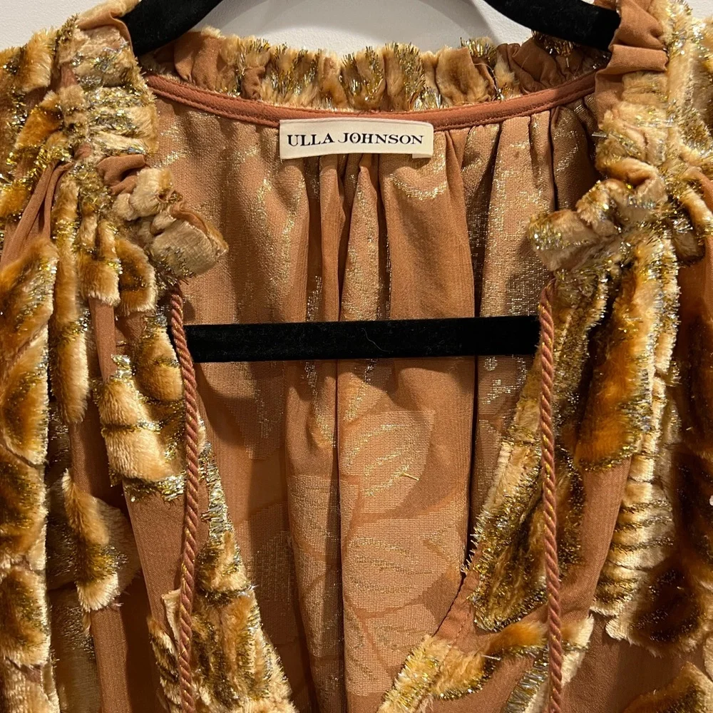 Ulla Johnson rose gold Camilla blouse - Picture 8 of 12